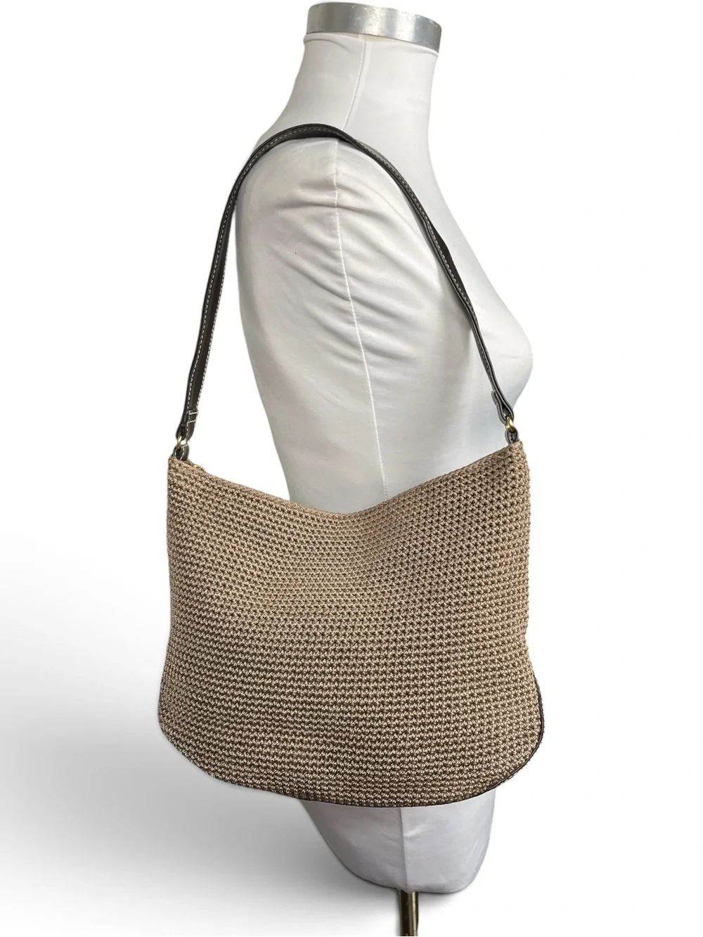The Sak Woven Hobo shoulder Bag tan/ brown